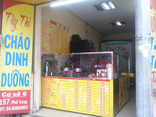 Kinh doanh cháo dinh dưỡng